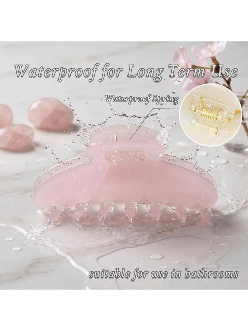 Large 4.3 Inch Claw Clip for Thin & Thick Hair, Non-Slip Acetate Hair Accessory